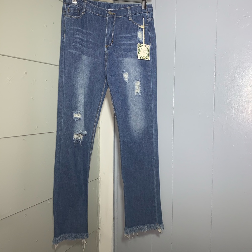 NWT Chelsea & Violet Girls XL Distressed Jeans